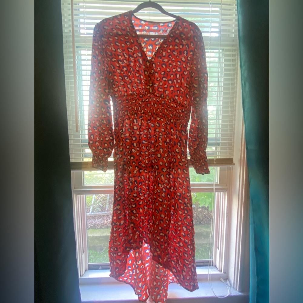 Grace Atwood for The Drop by Amazon Leopard Print High Low Dress